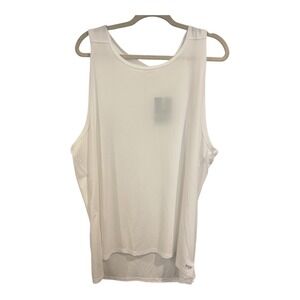 DSG Mens Run Tank Pure White Reflective Moisture Wicking XXL DAM22206